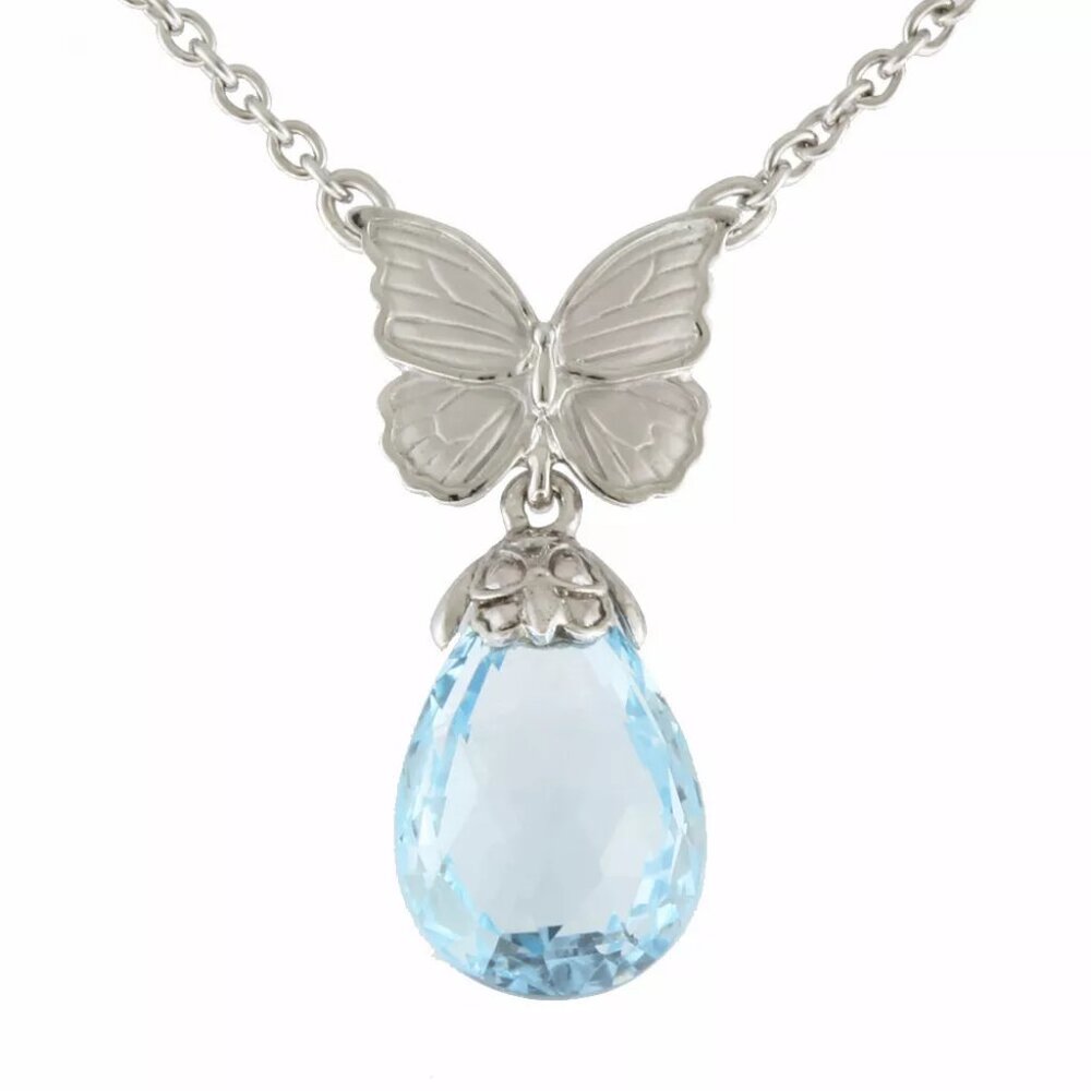 Carrera y Carrera Necklace K18 white gold Blue Topaz used
